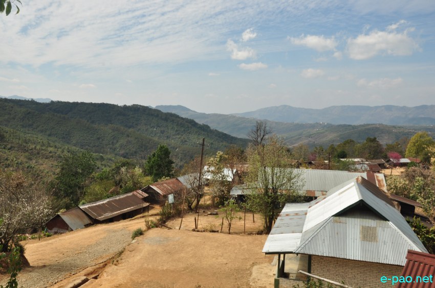 A scene of Lungshang Village, Shangshak in Ukhrul District :: 3 March 2014