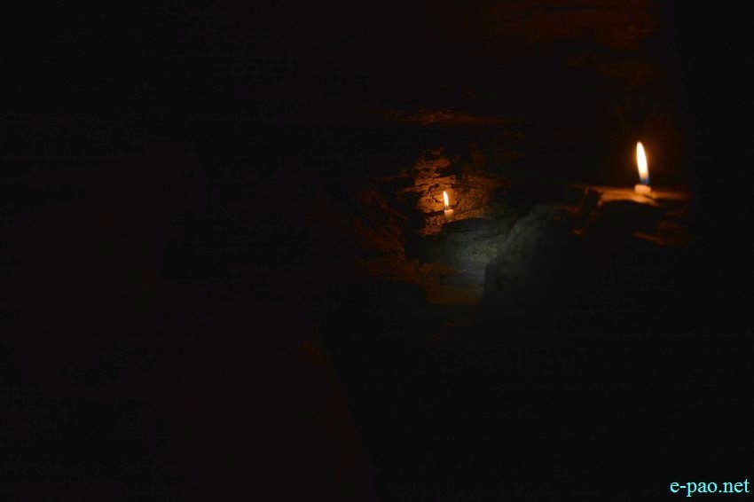 The Sacred cave at Mount Koubru as seen on April 5 2015