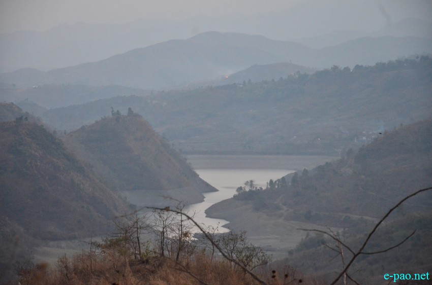 Bird eye view of Singda Dam from Konsa Khul village under Senapati District :: 20th Feb 2015