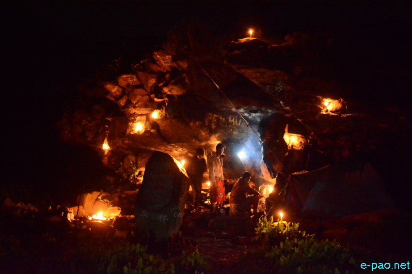 A night at a cave in Dzukou Valley in Senapati district of Manipur  :: June 2016