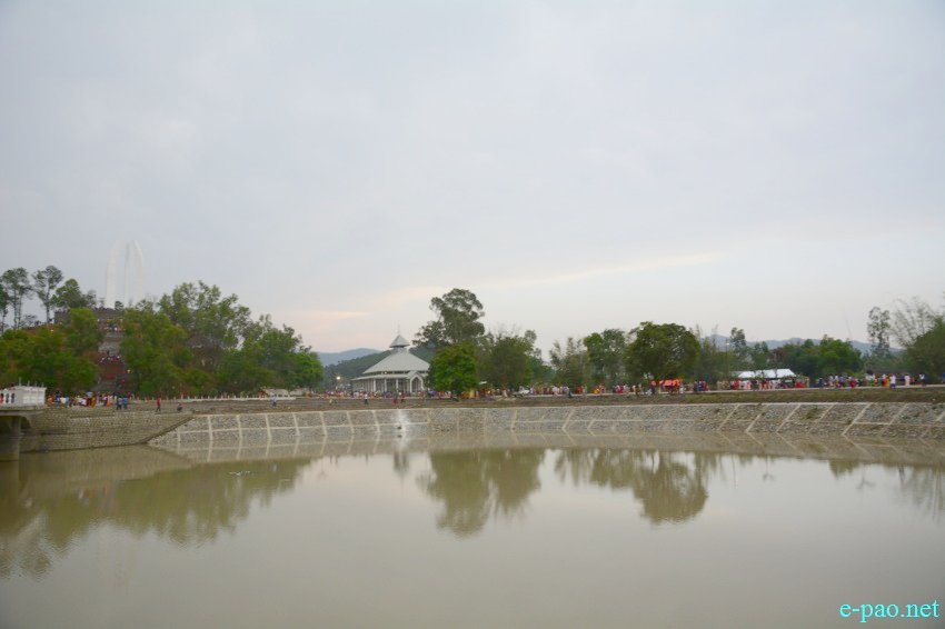 Landscape View of newly constructed monument of Khongjom War Memorial complex at Khebaching :: April 23 2016