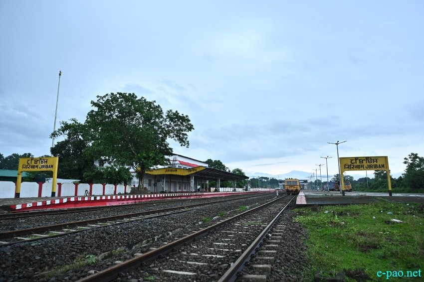 Train station at Jiribam, Manipur which will be connecting to Imphal :: 15 June 2022