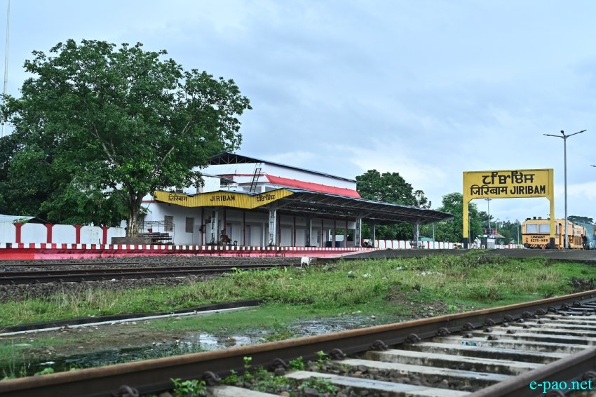 Train station at Jiribam, Manipur which will be connecting to Imphal :: 15 June 2022