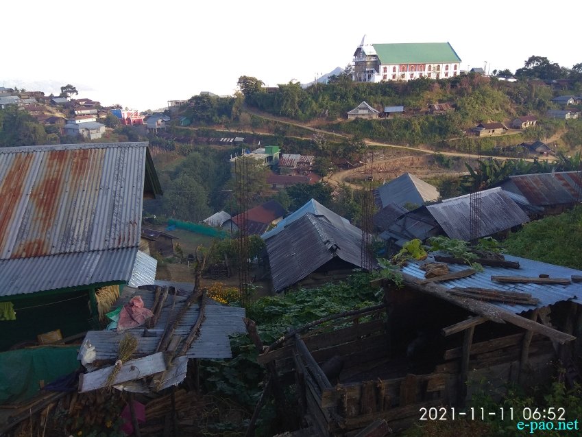 Lunghar village in Ukhrul district on National Highway 150, Imphal-Kohima via Jessami :: November 11 2021