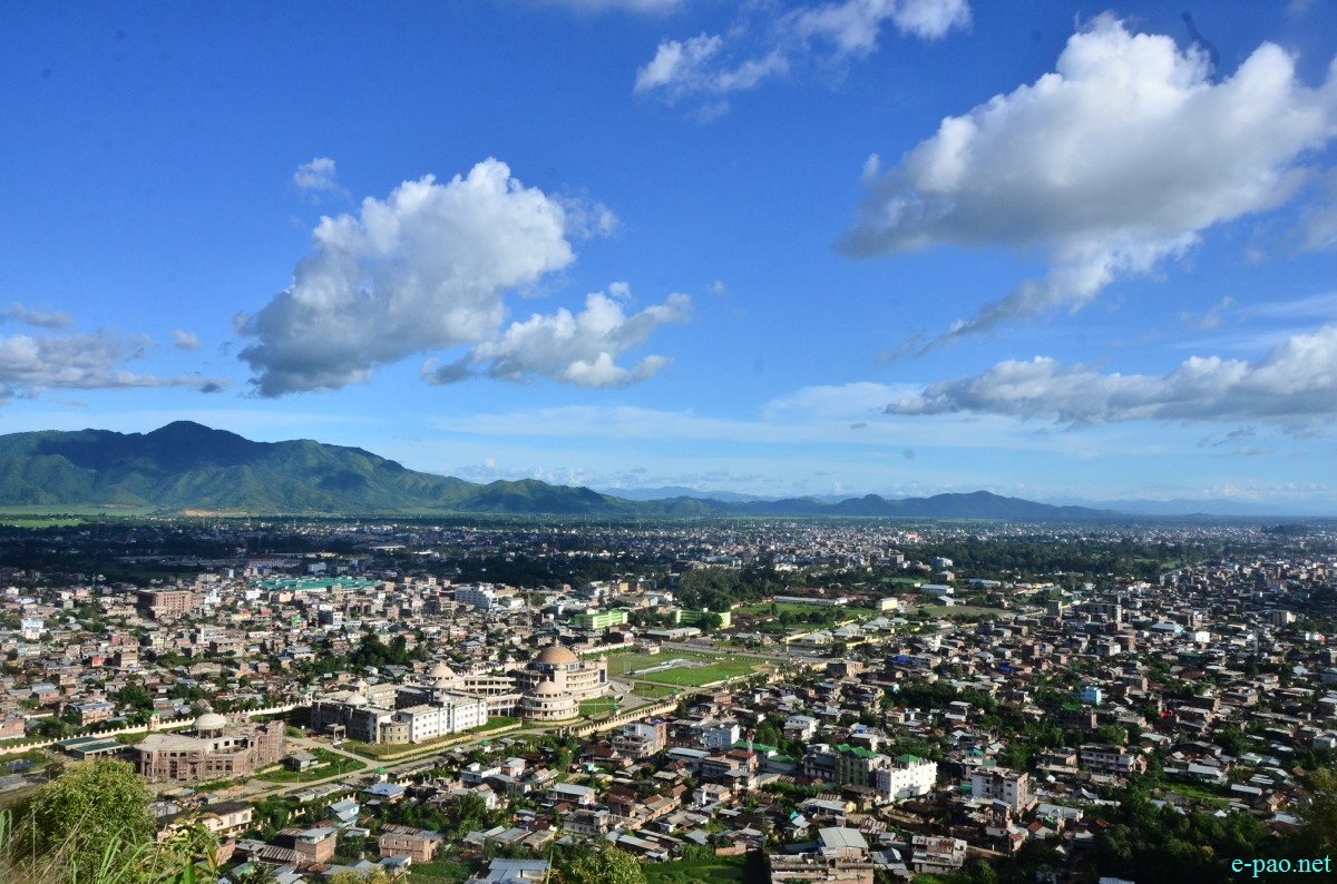 Bird eye view of Imphal Valley as seen from top of Cheiraoching :: August 29 2014
