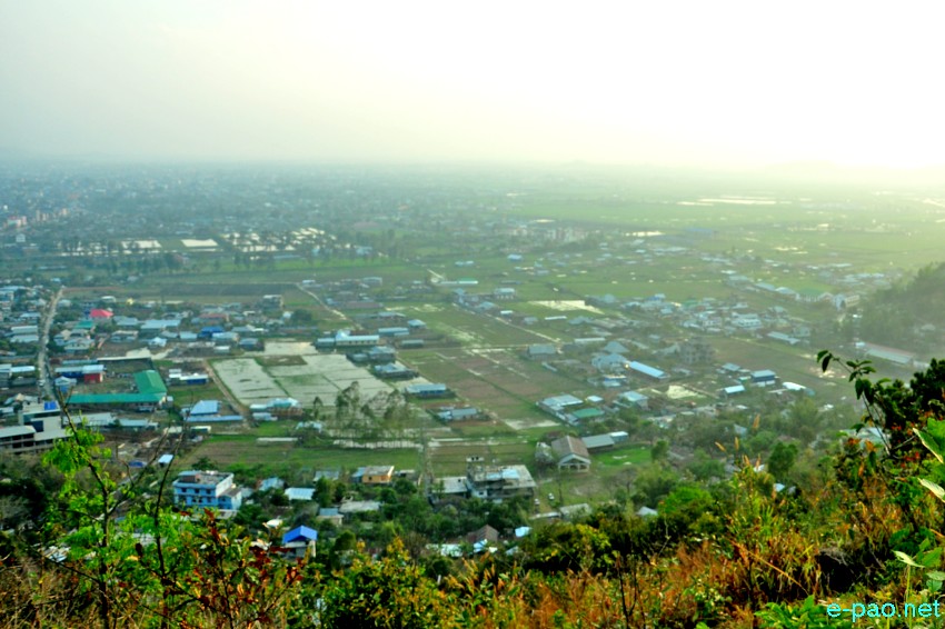 An aerial view from Chingmeirong of the Imphal City :: March 18 2018
