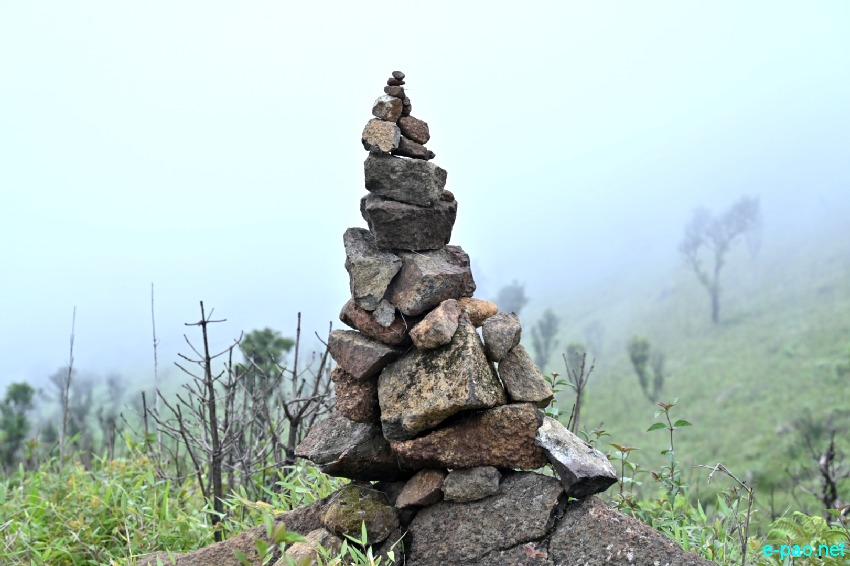 A stone structure seen during trekking to Shirui Peak, Ukhrul  :: 26th May 2022