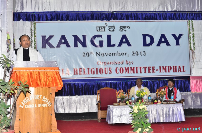 Kangla day (in remembrance of Kangla Fort handing over by Govt of India) :: November 20 2013