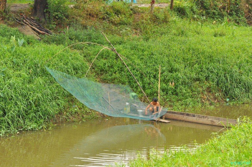 Waterways at Khodrak in Bishnupur district of Manipur :: May 2014