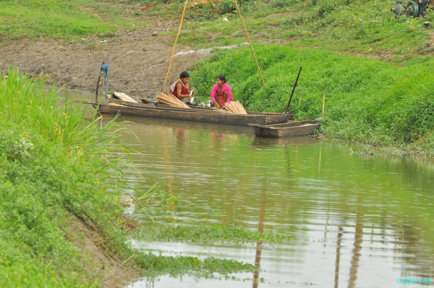 Waterways at Khodrak in Bishnupur district of Manipur :: May 2014