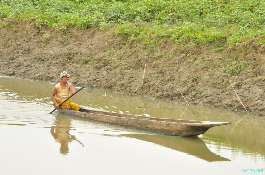 Waterways at Khodrak in Bishnupur district of Manipur :: May 2014