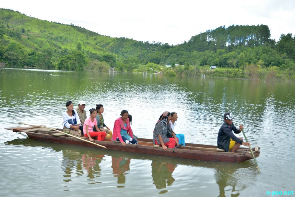 Chadong Village now turn into lake  after commissioning of Mapithel Dam :: 25 June 2015