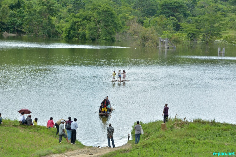  Chadong Village now turn into lake  after commissioning of Mapithel Dam :: 25 June 2015 
