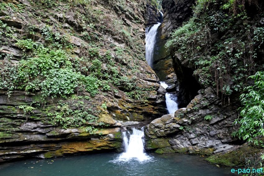 Harup Waterfall in Harupkhupi village in Kangpokpi district :: April 2021