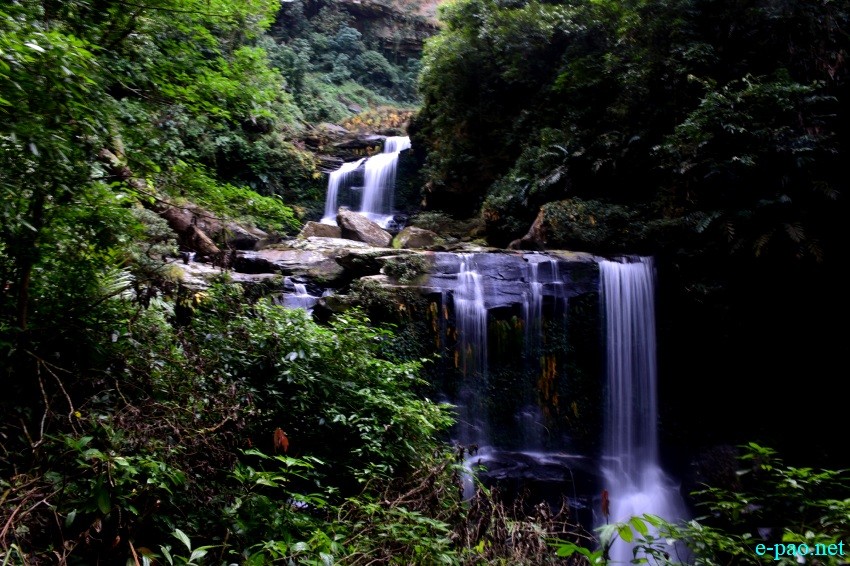 Alangtakhou waterfall located at Tharon Village in Tamenglong district :: 30th November, 2021