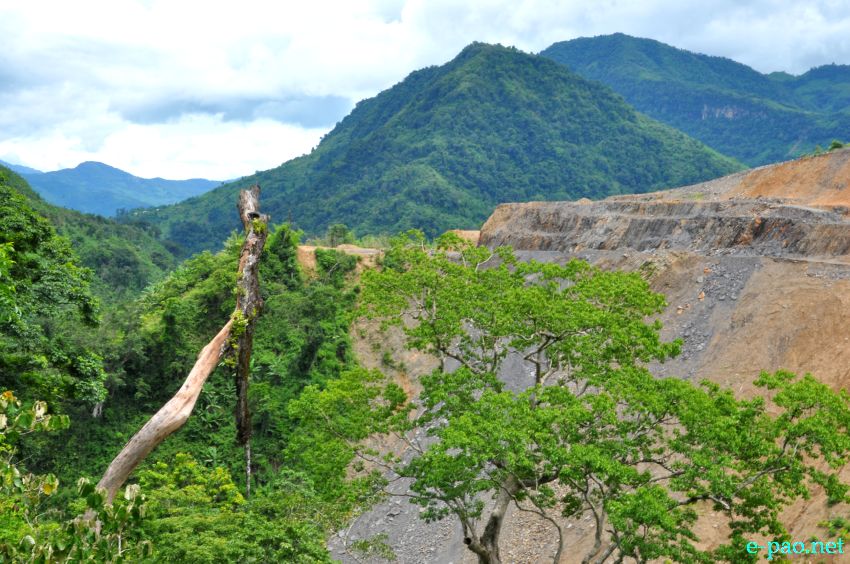 Landscape as seen from the Highway road on the way to Nungba, Tamenglong District  :: July 21, 2013