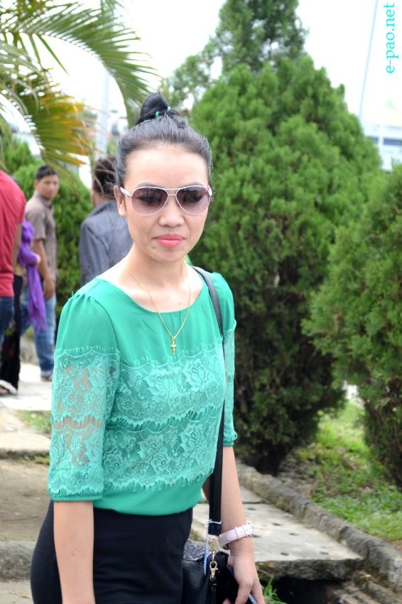 Lina Lamneilhing Chongloi (Miss Bharat 2013 / Miss India NE) reception by KSO, Sadar Hills at Tulihal Airport :: 26 Sep 2013