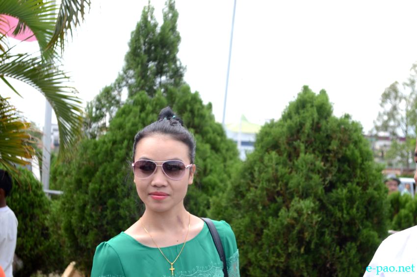 Lina Lamneilhing Chongloi (Miss Bharat 2013 / Miss India NE) reception by KSO, Sadar Hills at Tulihal Airport :: 26 Sep 2013