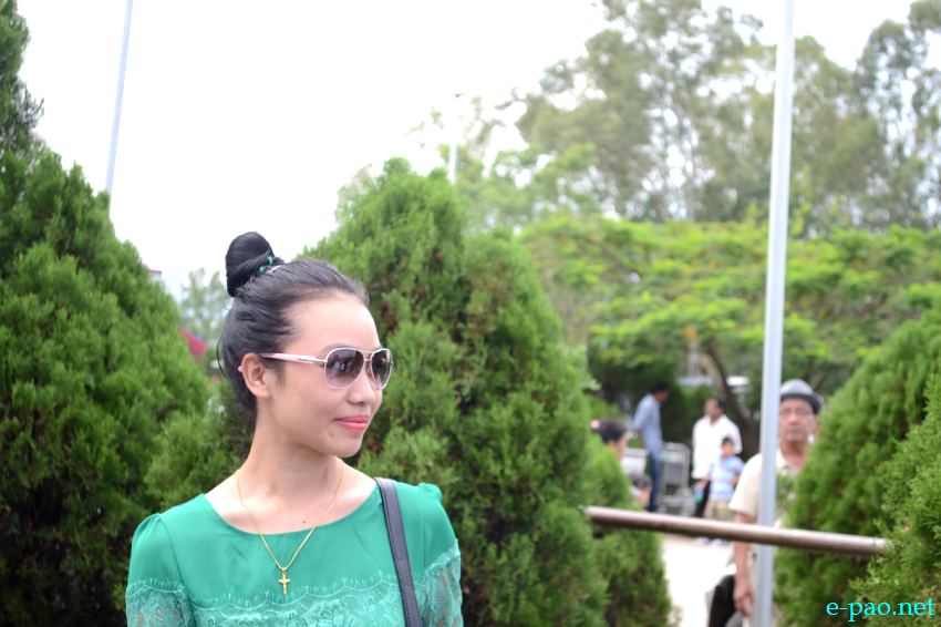 Lina Lamneilhing Chongloi (Miss Bharat 2013 / Miss India NE) reception by KSO, Sadar Hills at Tulihal Airport :: 26 Sep 2013