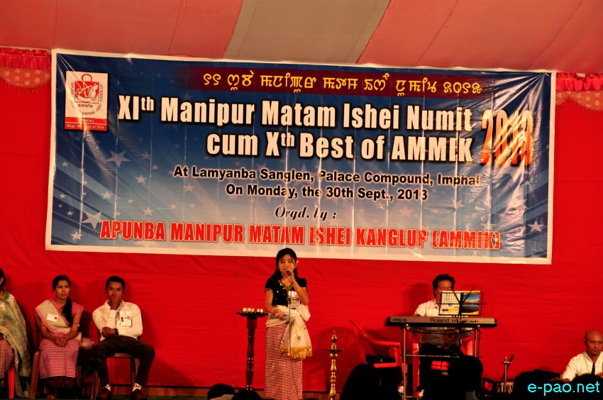 Manipur Matam Ishei Numit and  Xth Best of AMMIK 2013 at Lamyanba Sanglen  :: 30 September 2013