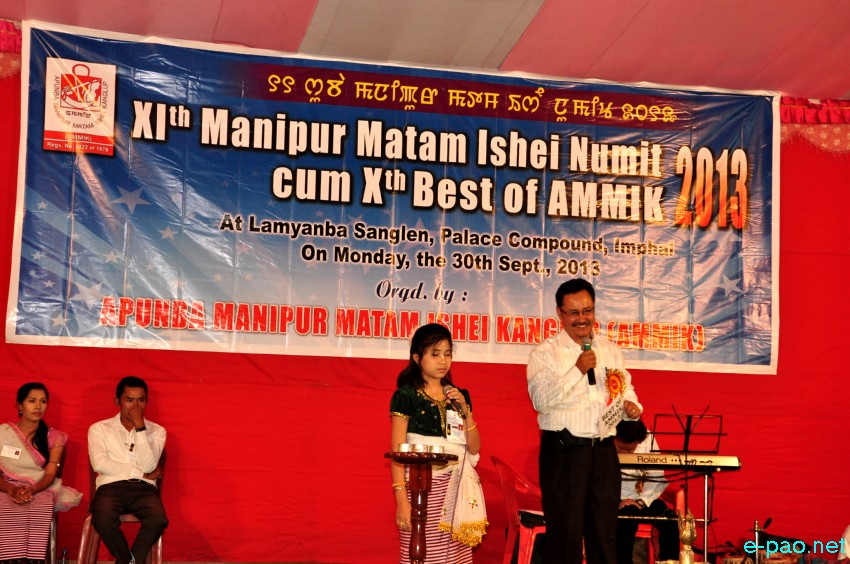 Manipur Matam Ishei Numit and  Xth Best of AMMIK 2013 at Lamyanba Sanglen  :: 30 September 2013