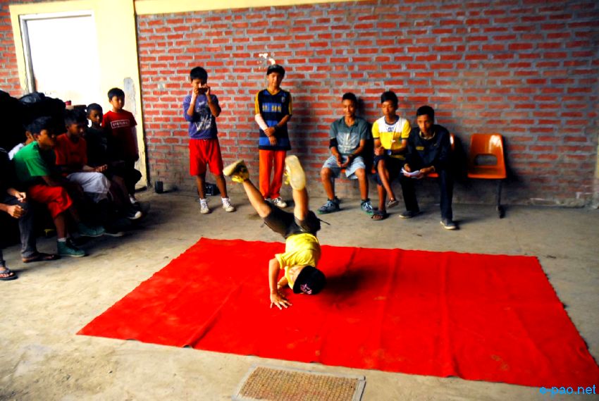 B Boying Dance battle at MSRTC ground , Imphal ::  second week of October 2013