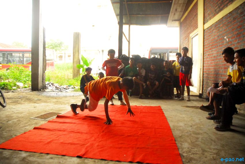 B Boying Dance battle at MSRTC ground , Imphal ::  second week of October 2013