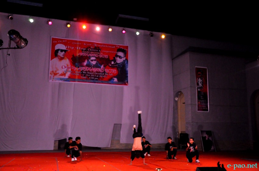 1st State Level Traditional and Hip Hop Dance Competition at BOAT, Imphal  :: 1st October 2013