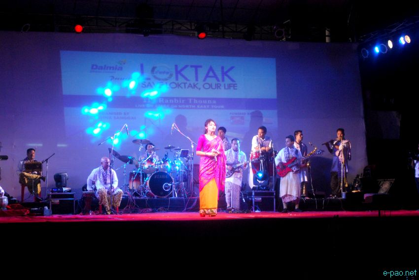 Ranbir Thouna Live : 'Save Loktak Our Life' campaign performance at the 1st MR ground :: 22 April 2013