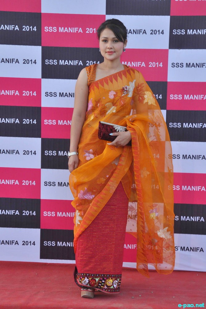 Abenao at the Red Carpet at 3rd Sahitya Seva Samiti Manipur Film Award, 2014 at Kakching :: April 21 2014