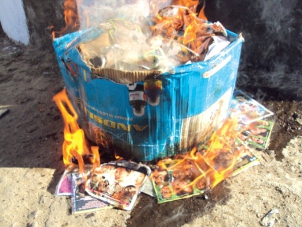 Manipuri film CDs burnt in Tamenglong