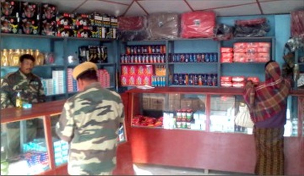 Unit canteen of Ukhrul police being set up