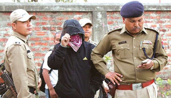 The accused being produced in the Court of the Chief Judicial Magistrate, Thoubal