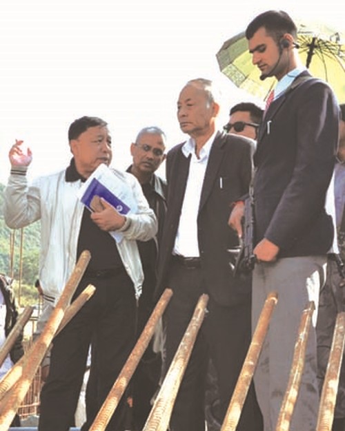 CM briefed at a project site