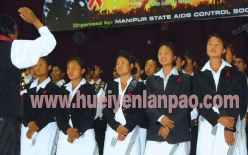 Red ribbon superstar choir-2013  at MBC Church, Chingmeirong