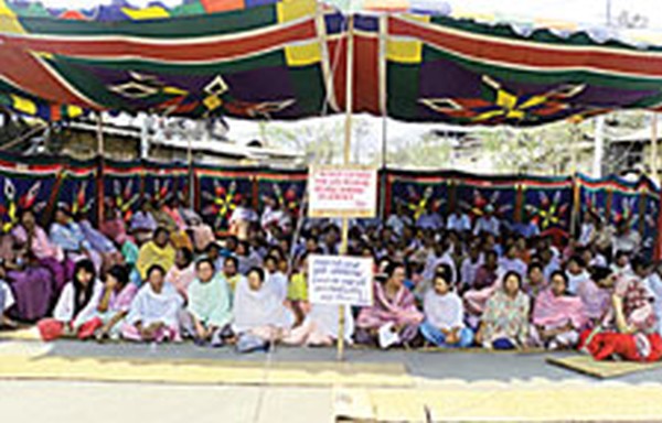 Thangmeiband residents protest