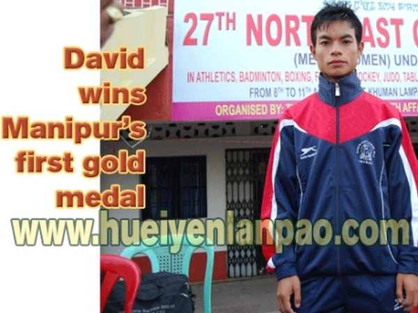 Ng David won the first gold medal of Manipur in men's 800m race