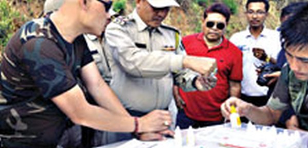 Police commandos testing drug along NH-2