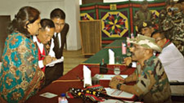 GOC KK Sinha interacts with ex-servicemen and war widows 