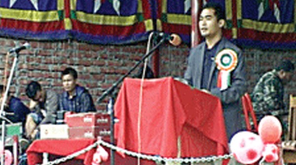 KNF leader addressing cadre
