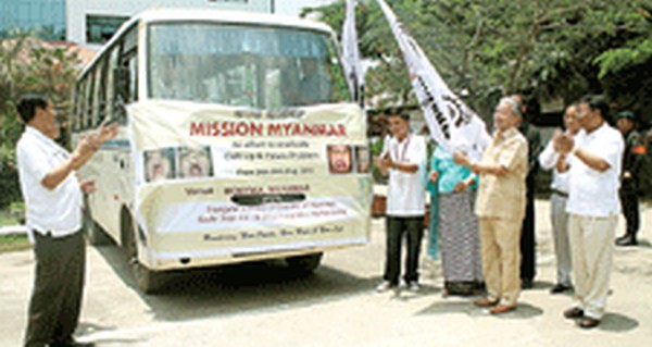 Gaikhangam Flagging Off Smile Train Shija Cleft Project Mission To Myanmar