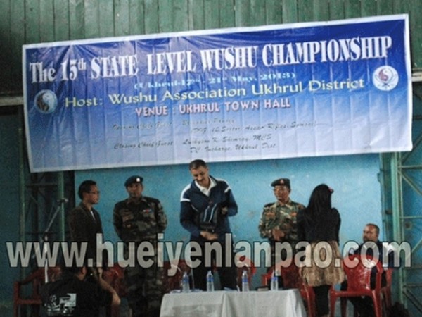 15th State Level Wushu Championship at Town Hall, Ukhrul