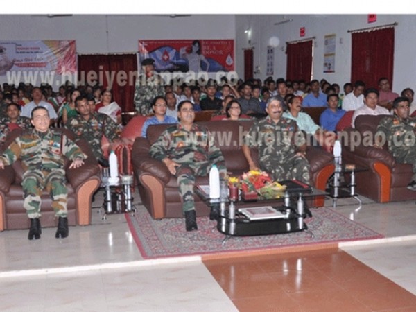 IGAR (S) Maj Gen Rajeev Chopra and other AR officials during a health seminar held at Kakching