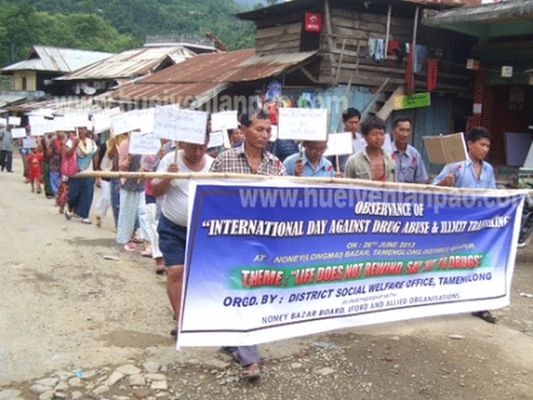 A public rally taken out to mark the International Day Against Drug Abuse and Illicit Trafficking at Noney