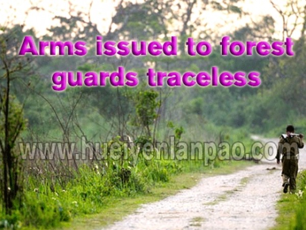 Arms issued to forest guards traceless
