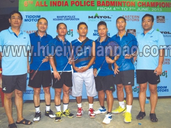 Nagaland Police - Winners of the 6th All India Police Badminton Championship on June 05 2013 