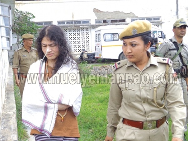 Irom Sharmila being brought to the court of JMIC, Imphal East