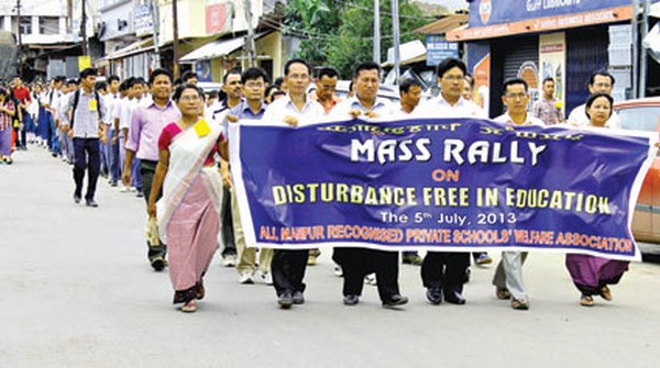 Triple rallies seek disturbance free education