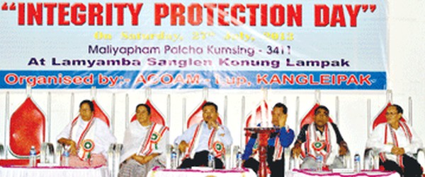 Dignitaries participating at Integrity Protection Day observance