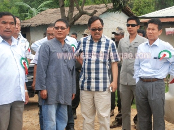 The Ministerial team inspecting developmental works in CCpur